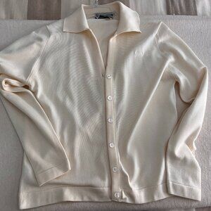 Vintage Givenchy Sport Sweater Cardigan - Cream Sz 38
